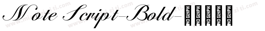 Note Script-Bold字体转换